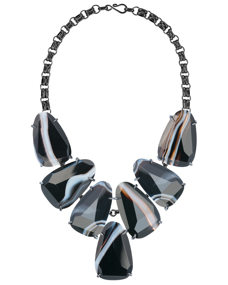 harlow-necklace-gunmetal-blackbanded-agate